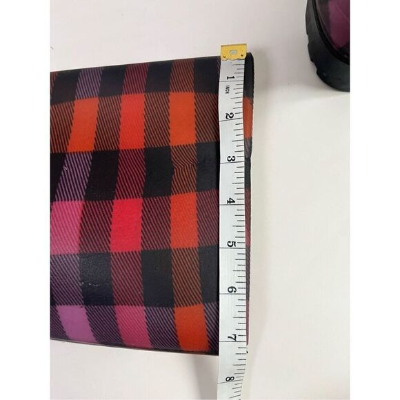 Dirty Laundry Tall Plaid Rain Boots Multicolor Plaid Sz 7 - Picture 4 of 10
